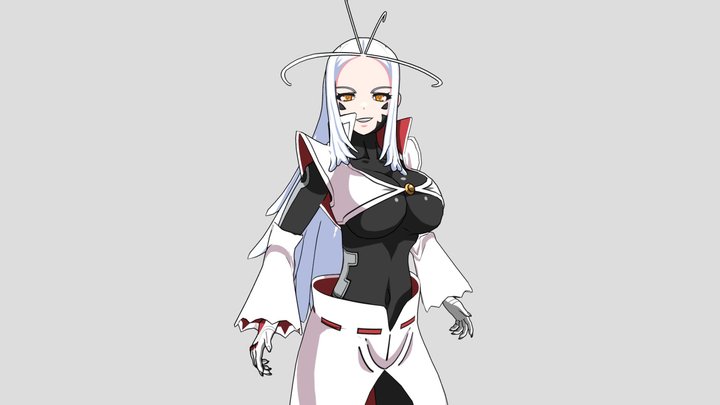 Aoba Wakura - Mato Seihei no Slave 3D Model