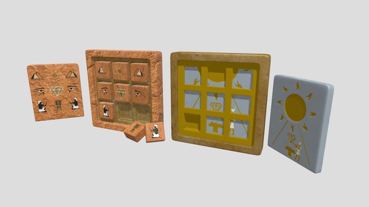 Temple-puzzles 3D Model