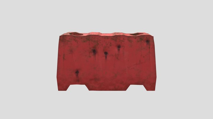 A riot barrier 3D Model