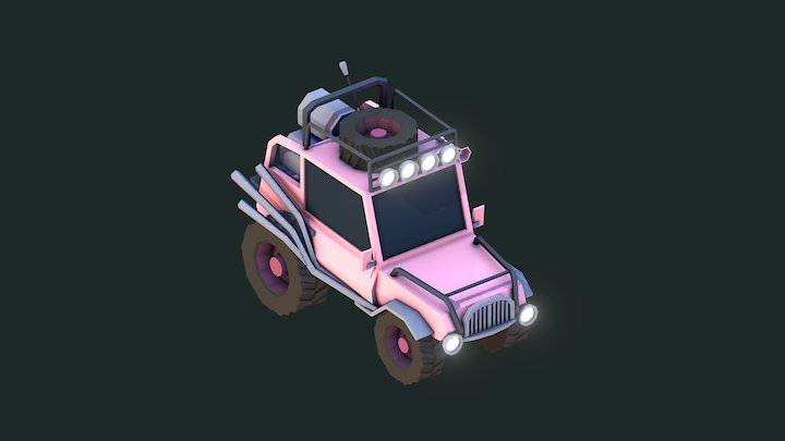 Lowploy Jeep 3D Model