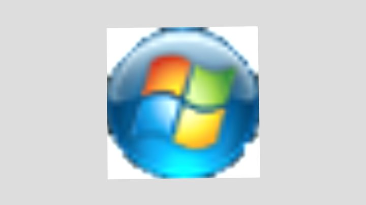 Windows 7 logo 3D Model
