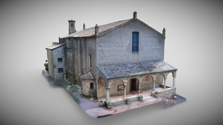 Church of Santa Maria Maggiore - Sirmione, Italy 3D Model