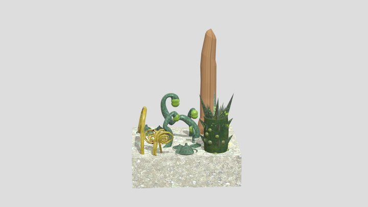 ALIEN PLANTS 3D Model