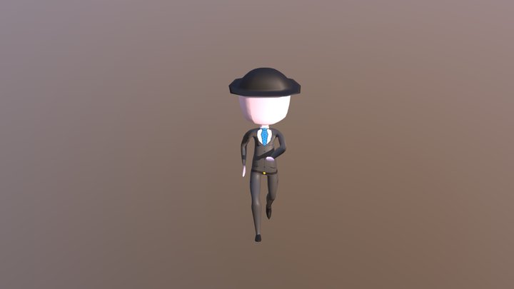 Businessman Walking 3D Model