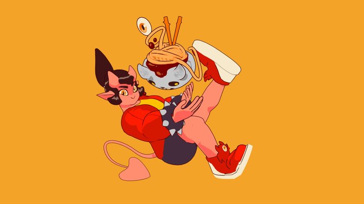 Oni Ramen 3D Model