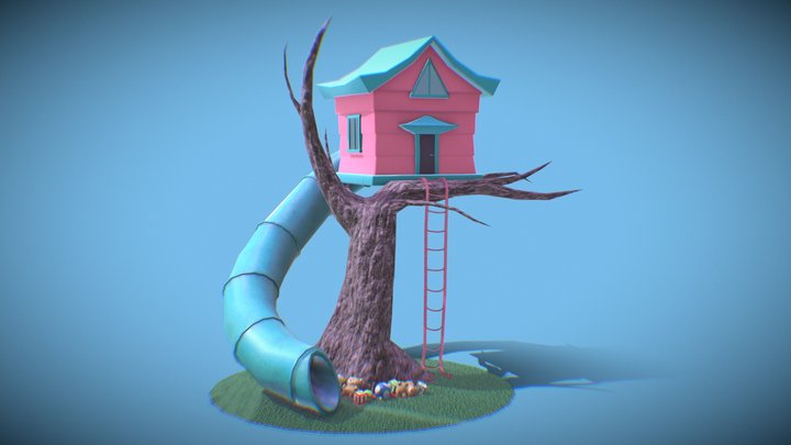 Toy Treehouse 3D Model