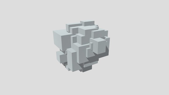Cubic crystal 3D Model