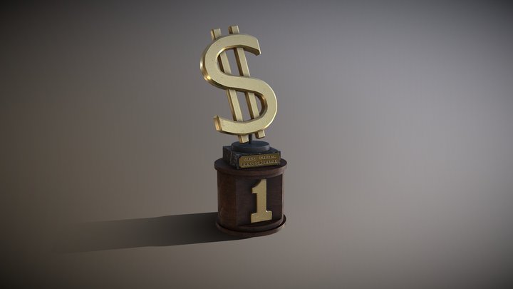 Sales Trophy 3D Model