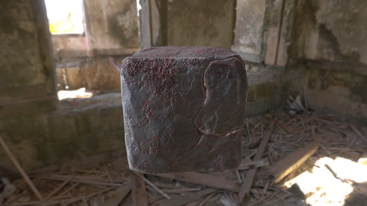 Cube Rock 3D Model