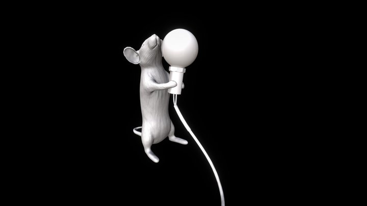 Lamp Mouse 3D Model