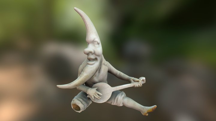 Moon man figurine 3D Model