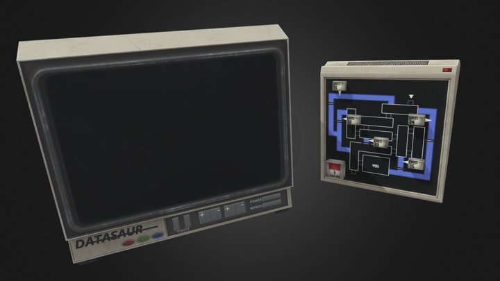 monitor 2 from fnaf 3 vr help wanted 3D Model