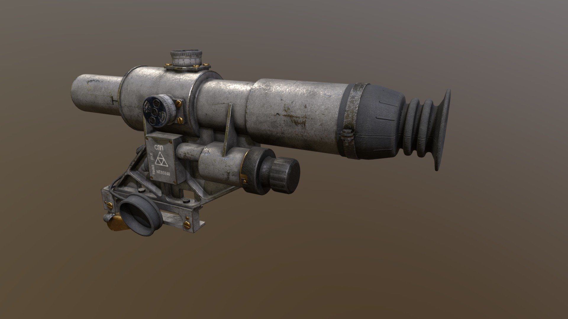 1OP50 SSP Russian Machine gun Scope Buy Royalty Free 3D model by