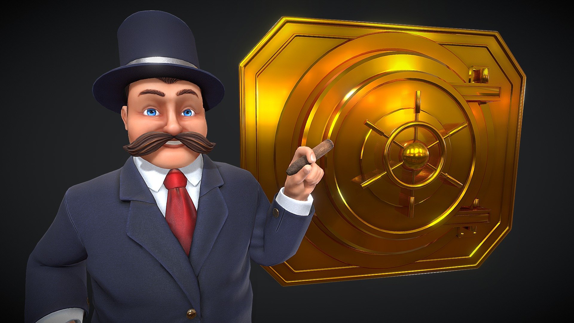 Banker_OpenVault - 3D model by furlanettofelipe [30d34f7] - Sketchfab