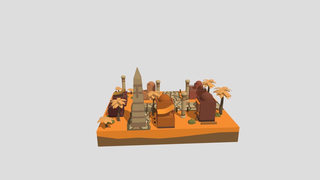 Low Poly Desert City