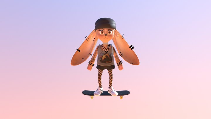 12815 conejo 3D Model
