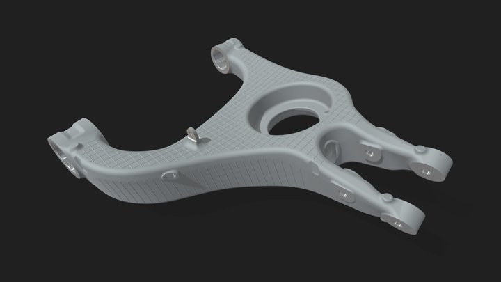 The suspension arm of a Porsche car 3D Model