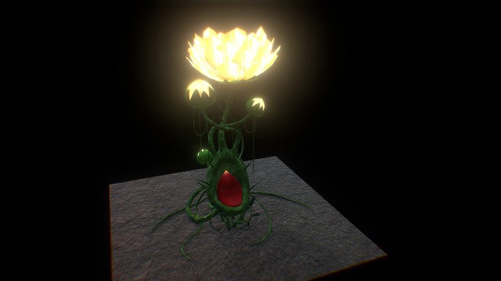 Throne Flower 3D Model