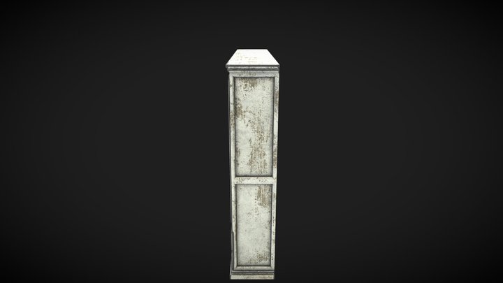 Old Dirty Wardrobe 3D Model