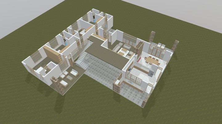 Nanyuki bungalow 3D Model