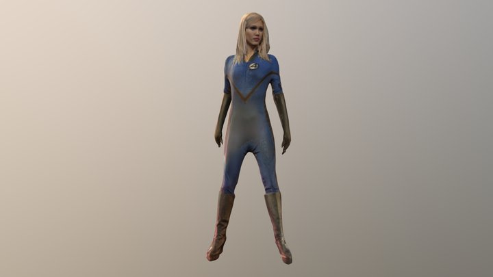 Jessica Alba (Sue Richards) (Fantastic Four) – Modelo 3D gratuito STL