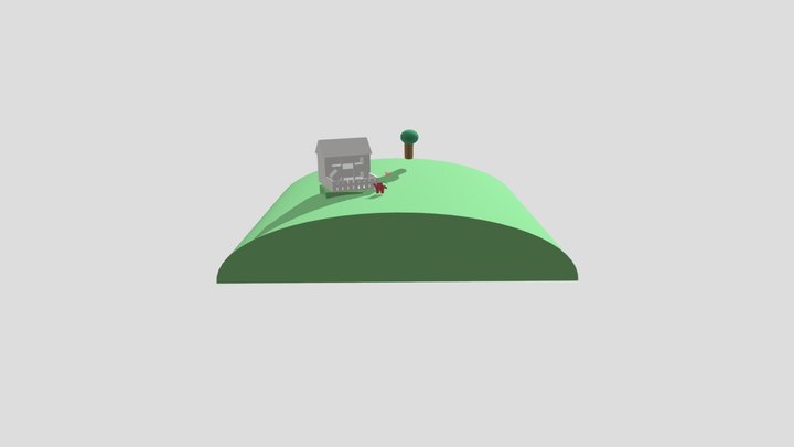 Basic Hill Home 3D Model