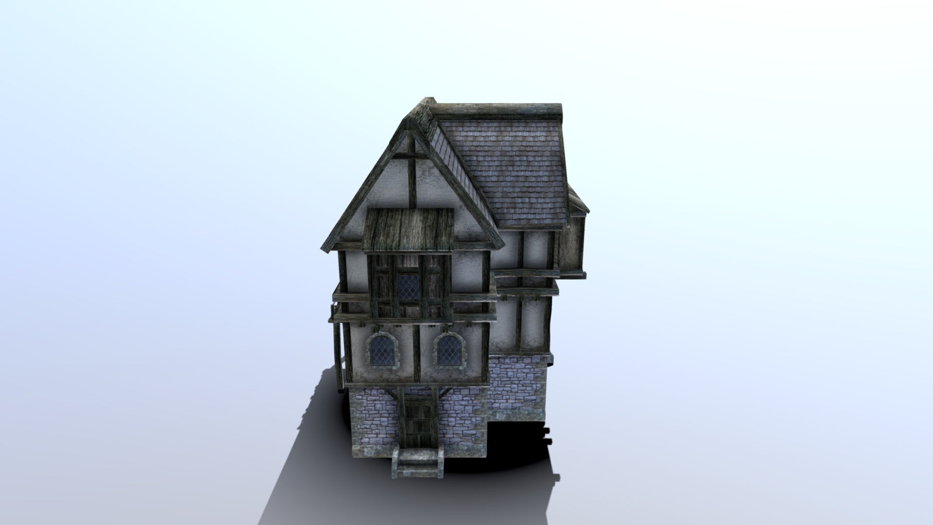 3D model Tudor House BSR - This is a 3D model of the Tudor House BSR. The 3D model is about a small model of a house.