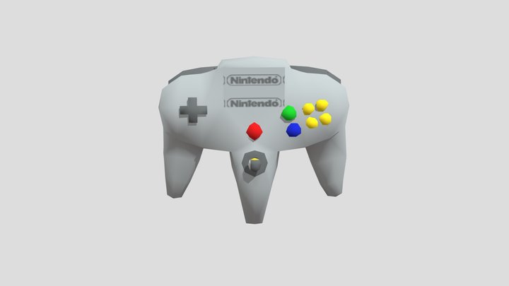 Nintendo 64 Controller 3D Model