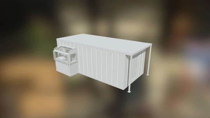 Mud logging cabin 3D Model