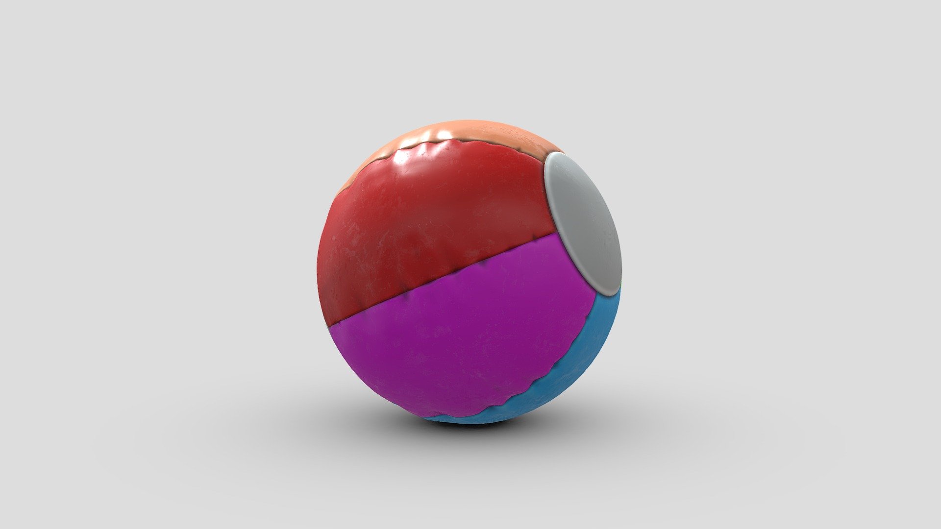 Beach Ball Buy Royalty Free 3D model by ROH3D [30d9055] Sketchfab Store