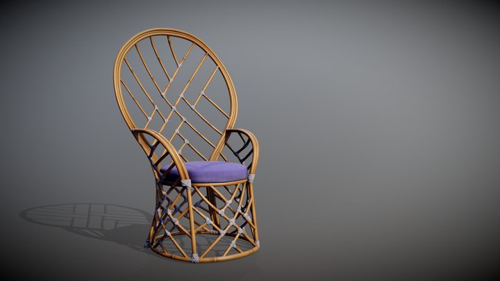 Bamboo chair 3D Model