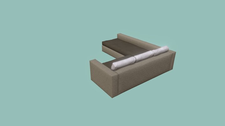 A modern sofa. 3D Model