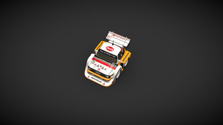 Audi Quattro E2 Rally 3D Model