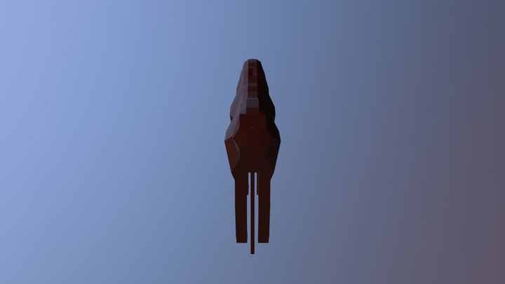 LowPoly Horse made with Blender 3D Model
