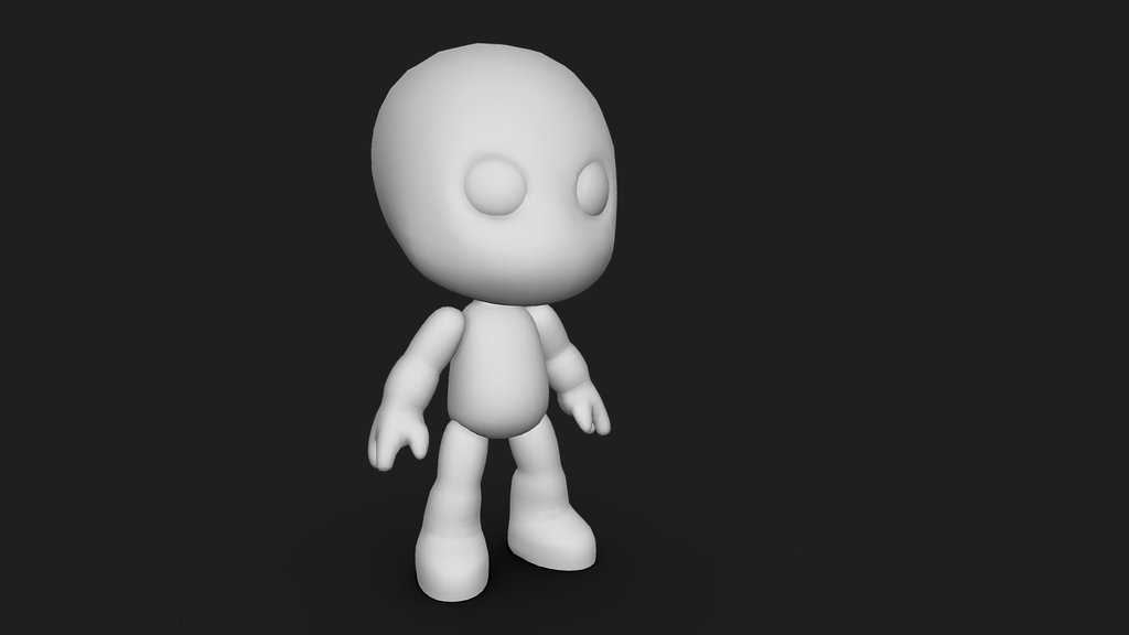 Cartoon Character Base Mesh