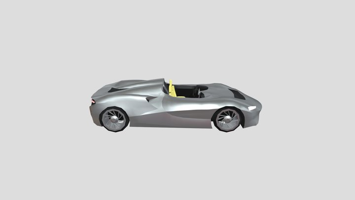 Mclaren Elva (low poly) 3D Model