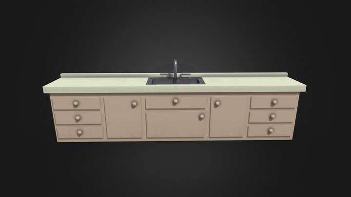 Sink cabinet 3D Model