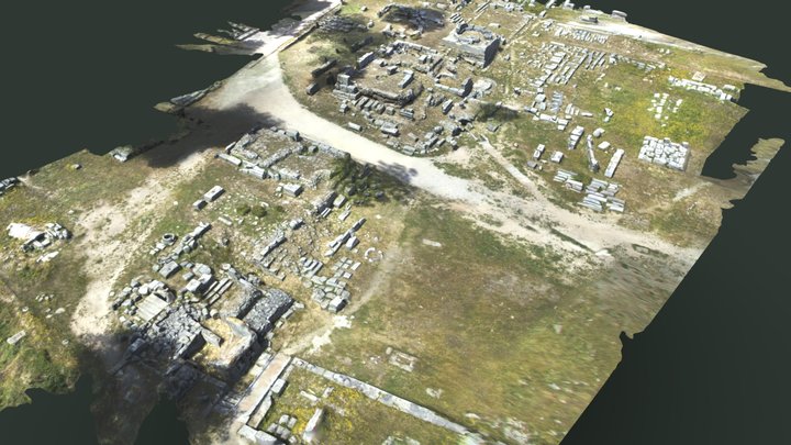 West Terrace Temples 3D Model