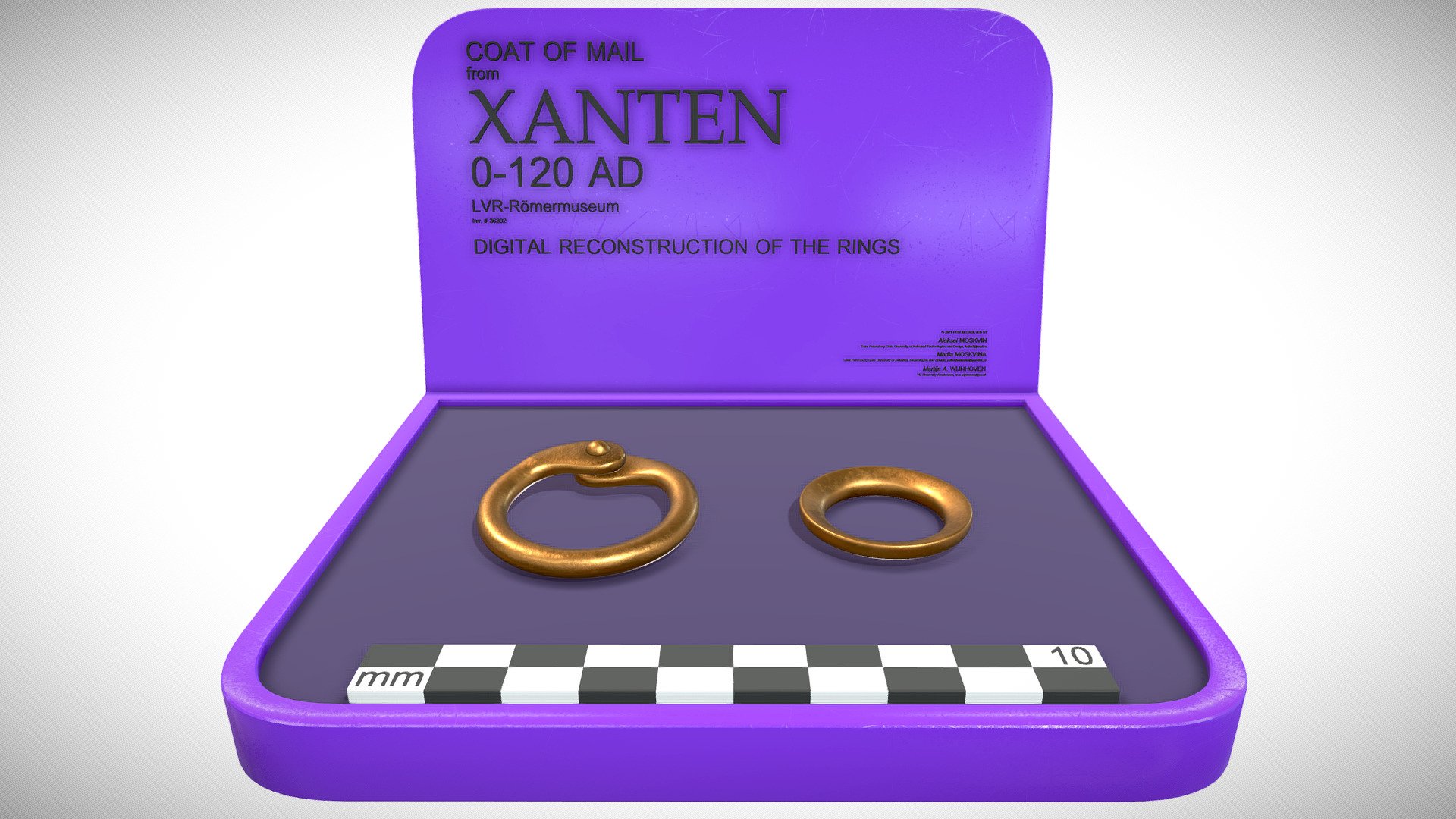 Armour from Xanten: 3D reconstruction