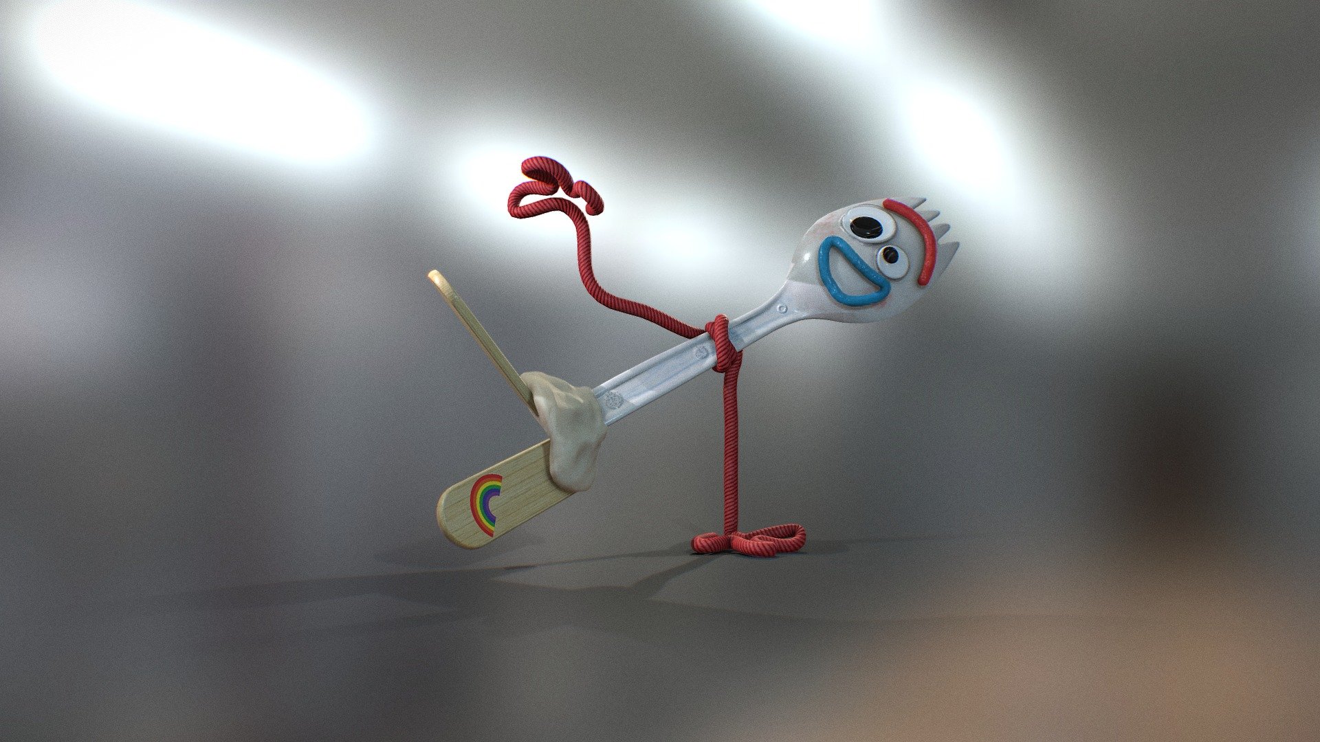 Rib Tickles - Toy Story Forky Asks A Question 3D model 3D