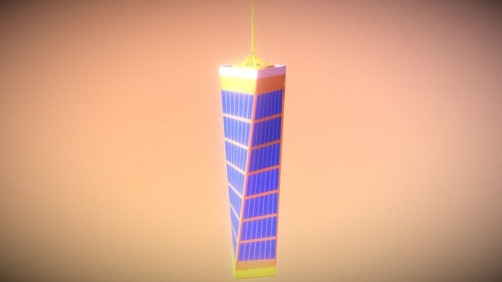 Low Poly Skyscraper - Game-Ready Modular