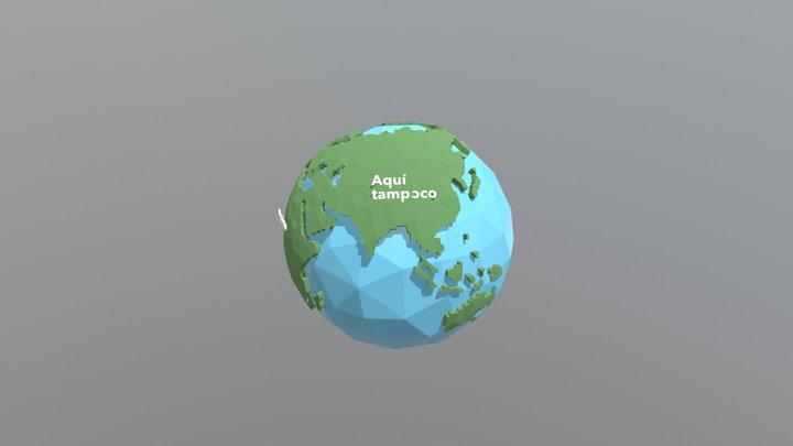 Low+ Poly+ Earth+V2 3D Model