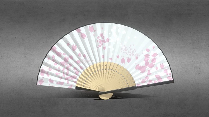 Folding fan 3D Model