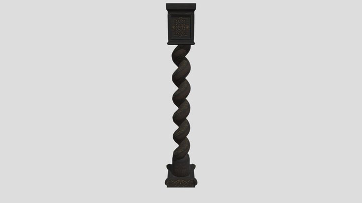 WOODEN COLUMN 3D Model