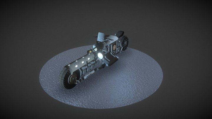 [XYZ homework] 3 motorcycles. new/old/demolished 3D Model