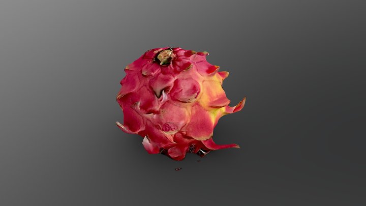 Dragon Fruit  / Pitaya (Scaniverse LIDAR) – Kostenloses 3D-Modell STL