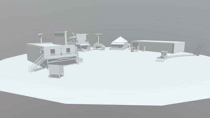 Western Themed Town, High Poly Personal Project 3D Model