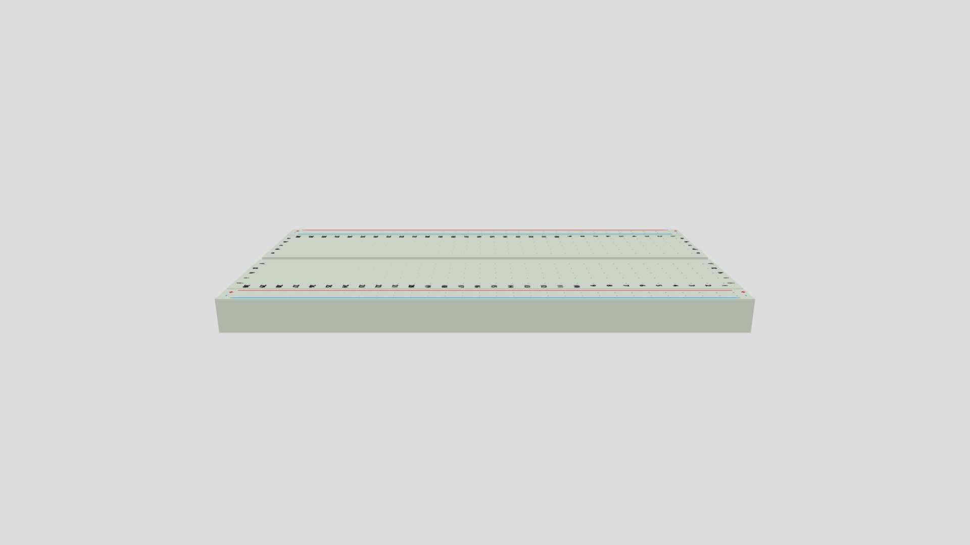 Breadboard for Arduino - 3D model by arieffitrah [30e84f3] - Sketchfab