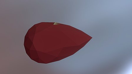 PEAR 0.70 CT F-P-RED SI-1 3D Model