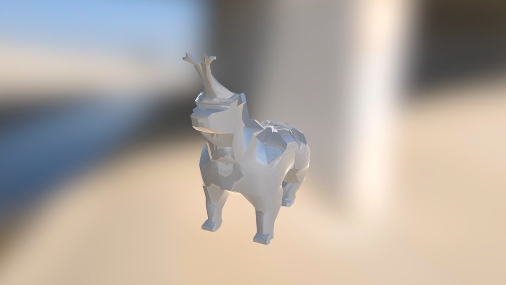 Bear-Beetle Hybrid (Low-Poly)